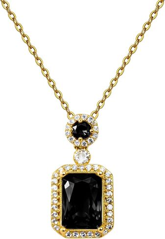 18K Gold Plated with Cubic Zirconia Pendant Necklace For Women in Saudi Arabia