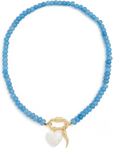 Madewell Women's Semiprecious Beaded Carabiner Charm Necklace in Kuwait