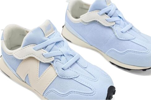 New Balance، للأطفال من الجنسين، 327 New-B (الرضع/الأطفال الصغار)، أزرق أكسفورد/كتان، مقاس 7.5 للأطفال الصغار in Kuwait