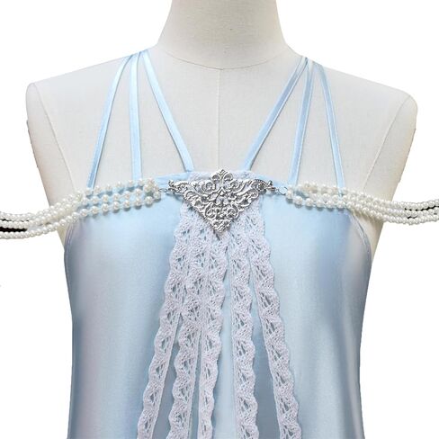 Queen Padme Costume Women Blue Nightgown Queens Outfit Halloween Padme Dress Gown in Saudi Arabia