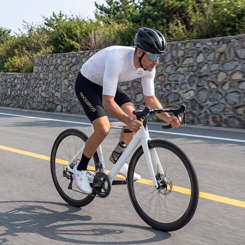 ROCKBROS Cycling Jersey Men, Short Sleeve Breathable & Quick Dry Cycling Jersey for Summer, Ergonomic & Elastic Road Bike in Kuwait