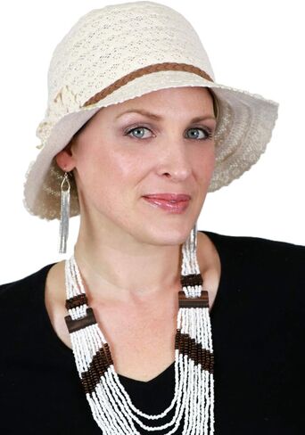 Hats Scarves & More Sun Hat for Women Summer Chemo Headwear Lightweight Adjustable Packable Travel Cotton Lace in Kuwait