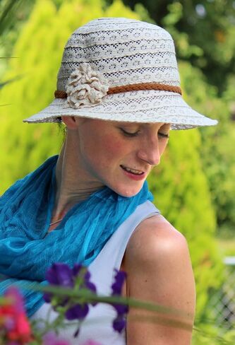 Hats Scarves & More Sun Hat for Women Summer Chemo Headwear Lightweight Adjustable Packable Travel Cotton Lace in Kuwait