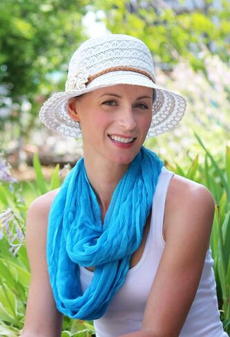Hats Scarves & More Sun Hat for Women Summer Chemo Headwear Lightweight Adjustable Packable Travel Cotton Lace in Kuwait