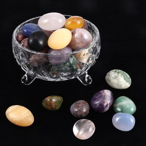 Polished Mixed Healing Crystal Stones Set, 1LB Handpicked Tumbled Rocks Gemstones for Energy Reiki, Meditation, Vase Filler Landscape, Bottom Decoration, Home Decor in Saudi Arabia