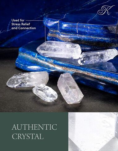 KALIFANO Museum Grade Quartz Points Bundle (500+ Carats) - Bulk High Energy Raw Lemurian Reiki Cuarzo Crystal Used for Clarity and Purpose - Information Card Included (Family Owned & Operated) in Kuwait
