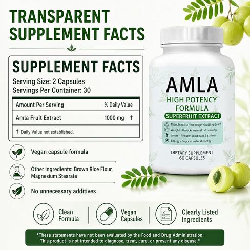 Amla Superfruit Capsules 60 Capsules in Kuwait