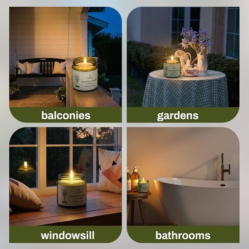 Citronella Candles, 4 Pick Citronella Candles Outdoor, Suitable for Outdoor Barbecue, Picnic or Camping, Garden Afternoon Tea and Family Gatherings, Gifts for Family, Friends in Kuwait