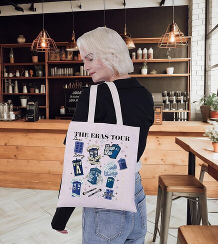 G2TUP Police Box Tote Bag Rose Tyler‌ & Rory Williams‌ Movie Fans Gift Police Box Tour Shoulder Bag Policeman Box Merchandise in Kuwait