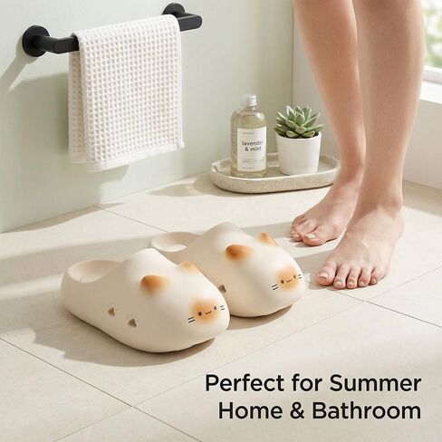 Zureto Cat Paw Print Shoe Summer, Unisex Cute Cat Paw Slippers EVA Home Cat Sandals for Women Men in Saudi Arabia