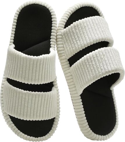 Open Toe Slippers for Women House Slippers with Arch Support for Women Coolmax® Cozy Memory Foam Slip On Indoor House Shoes Gifts for Womens Her Mom in Saudi Arabia