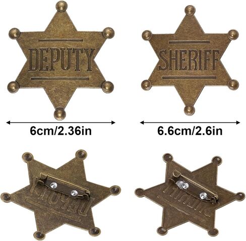 5Pcs Police Costume Accessories for Adults - Police Badge Sheriff Deputy Badge Fake Handcuffs with Keys Set, Detective Cop Spy Agent Costume Accessories for Halloween in Kuwait