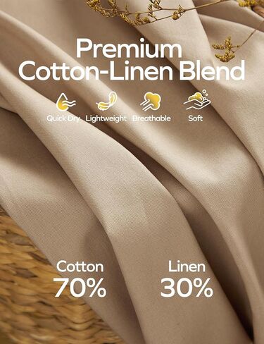 Ewedoos Womens Linen Pants Wide Leg Palazzo Cotton Linen Causal Pants for Women Summer Breathable Beach Vacation Outfits in Kuwait