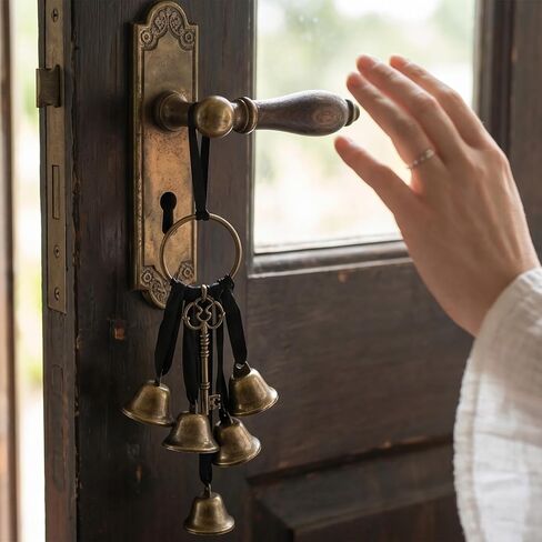 3 Pieces Witch Bells for Door Knob, Witch Wind Chimes Vintage Hanging Witches Bells for Home Protection Room Decor in Saudi Arabia
