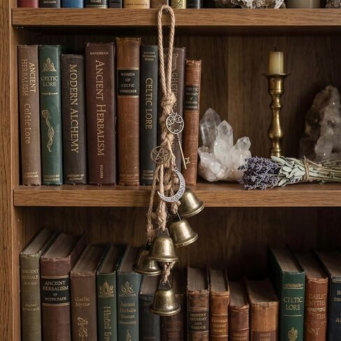 3 Pieces Witch Bells for Door Knob, Witch Wind Chimes Vintage Hanging Witches Bells for Home Protection Room Decor in Saudi Arabia