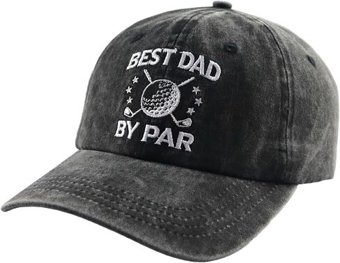 قبعة بيسبول مضحكة Best Dad من Par Hat، قبعة بيسبول جولف مطرزة قابلة للتعديل من القطن المتعثر هدايا للرجال الجد in Kuwait