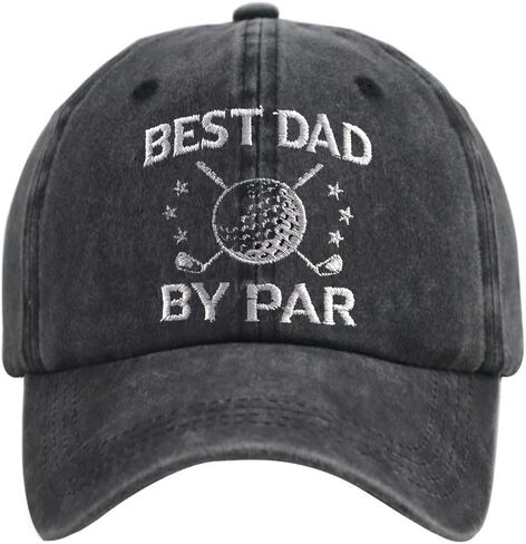 قبعة بيسبول مضحكة Best Dad من Par Hat، قبعة بيسبول جولف مطرزة قابلة للتعديل من القطن المتعثر هدايا للرجال الجد in Kuwait