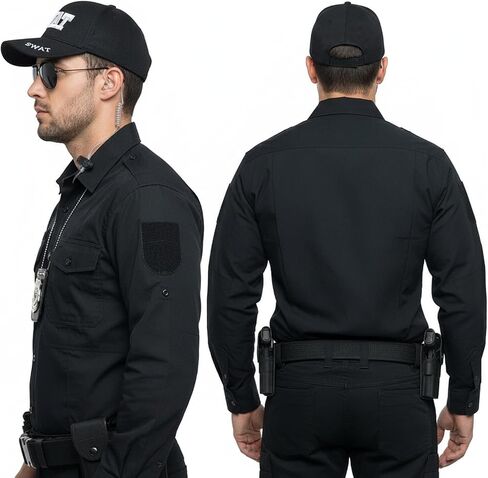 4 PCS Police Costume Accessories Cop Hat with Badge Sunglasses Handcuffs, Swat Gear for Adults Men Women Halloween Cosplay in Saudi Arabia