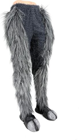 Gray Furry Legs & Hooves Hoofs Krampus Devil Adult Halloween Costume in Kuwait