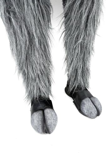 Gray Furry Legs & Hooves Hoofs Krampus Devil Adult Halloween Costume in Kuwait