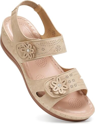 FUDYNMALC Sandals for Women Wedge Shoes: 2026 Comfortable Platform Sandals Adjustable Dressy Summer Shoes for Walking Casual Travel in Saudi Arabia