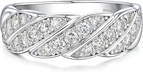 Moissanite Wedding Bands For Women Vintage Style Wide Band Ring 925 Sterling Silver Sz 5-10 in Saudi Arabia