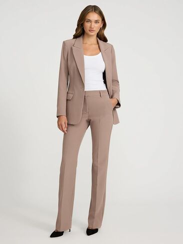 EXPRESS Women's Long Slim Blazer - Mushroom in Saudi Arabia
