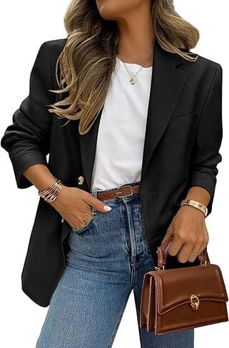 2026 Blazers for Women Business Casual Lightweight Suit Long Sleeve Lapel Open Front Suit Jacket Work Blazer with Pockets in Kuwait