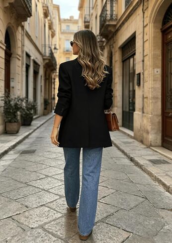 2026 Blazers for Women Business Casual Lightweight Suit Long Sleeve Lapel Open Front Suit Jacket Work Blazer with Pockets in Kuwait