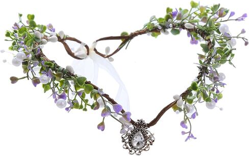 Renaissance Headpiece Women Fairy Flower Crown Elf Crown in Kuwait