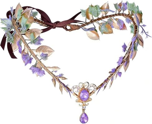 Renaissance Headpiece Women Fairy Flower Crown Elf Crown in Kuwait