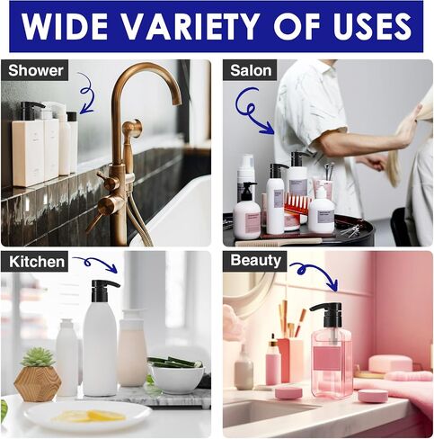 2pcs Shampoo Pump for Liter 33.8 oz Shampoo and Conditioner Bottle Pump Dispenser Fits Salon Bottles with 1.1 inch Opening, Black & White Replacement Pump Top for Soft Hair Product,Body Wash,Lotion in Saudi Arabia