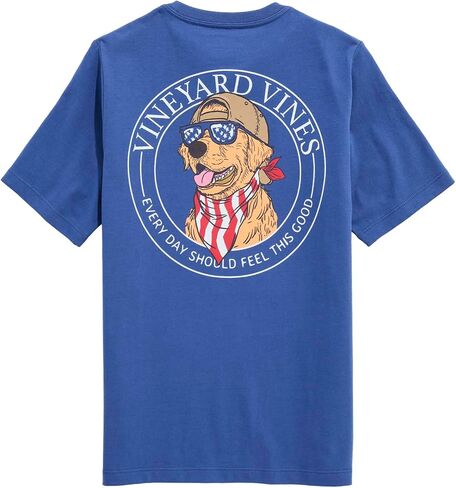 Vineyard Vines Boys' America Dog Short-Sleeve Pocket Tee in Kuwait