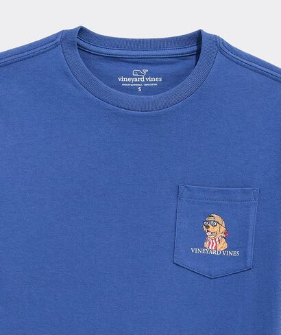 Vineyard Vines Boys' America Dog Short-Sleeve Pocket Tee in Kuwait