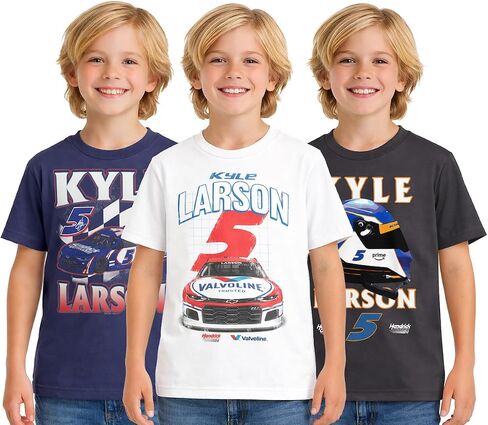 مجموعة تي شيرت Bioworld Hendrick Motorsports Kyle Larson للأولاد مكونة من 3 قطع برقبة دائرية وأكمام قصيرة in Kuwait