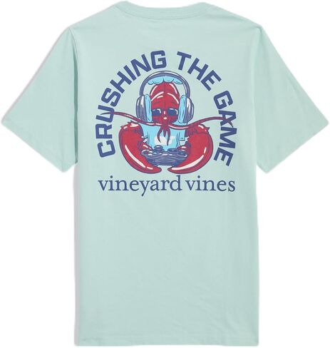 Vineyard Vines Boys' Boys Crushing the Game Lobster Short-Sleeve Pocket Tee in Saudi Arabia