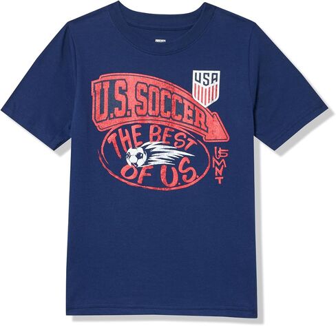 Outerstuff كأس العالم لكرة القدم 2026 للأولاد ركن ركلة قصيرة الأكمام Crewneck تي شيرت in Kuwait