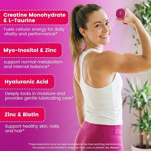 Creatine Gummies for Women - 5000mg Creatine Monohydrate for Lean Muscle Support, Strength & Energy, Sugar-Free Pre Workout Supplement, Easy Chewable Formula, 120 Gummies in Saudi Arabia