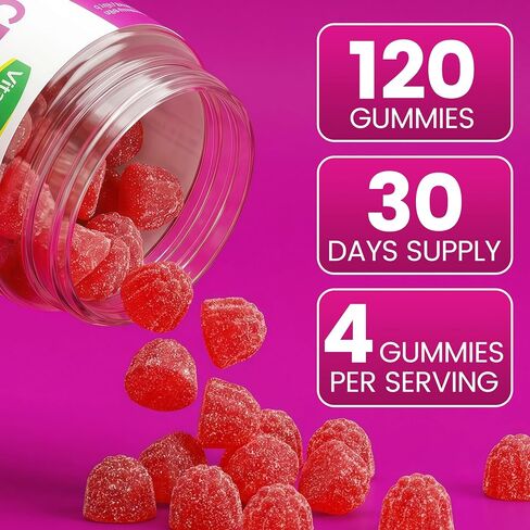 Creatine Gummies for Women - 5000mg Creatine Monohydrate for Lean Muscle Support, Strength & Energy, Sugar-Free Pre Workout Supplement, Easy Chewable Formula, 120 Gummies in Saudi Arabia