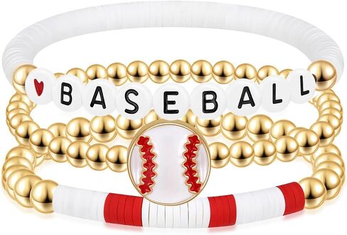 Joyline Game Day Football Baseball Soccer Softball Charm Bracelets for Women Men Stackable Sports Jewelry for Moms & Dads Sports Fans Team Jewelry Gift in Saudi Arabia
