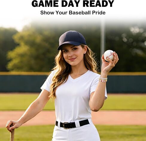 Joyline Game Day Football Baseball Soccer Softball Charm Bracelets for Women Men Stackable Sports Jewelry for Moms & Dads Sports Fans Team Jewelry Gift in Saudi Arabia