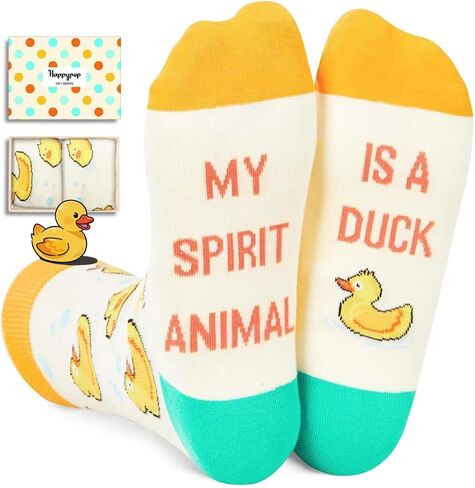 HAPPYPOP Bird Gifts for Animal Lovers - Cardinal Butterfly Eagle Bee Chicken Duck Socks in Saudi Arabia