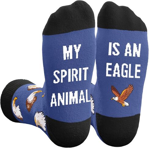 HAPPYPOP Bird Gifts for Animal Lovers - Cardinal Butterfly Eagle Bee Chicken Duck Socks in Saudi Arabia