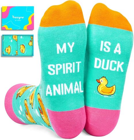 HAPPYPOP Bird Gifts for Animal Lovers - Cardinal Butterfly Eagle Bee Chicken Duck Socks in Saudi Arabia