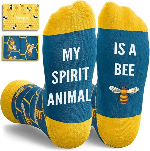 HAPPYPOP Bird Gifts for Animal Lovers - Cardinal Butterfly Eagle Bee Chicken Duck Socks in Saudi Arabia
