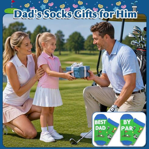 هدية عيد ميلاد الأب للأب، عاشق الجولف، الأب ليكون أفضل أب من Par Socks، جوارب جولف مضحكة، جوارب رياضية مبتكرة، هدايا فريدة للرجال، جوارب جولف مرحة للآباء، حشوات تخزين عيد الميلاد in Kuwait