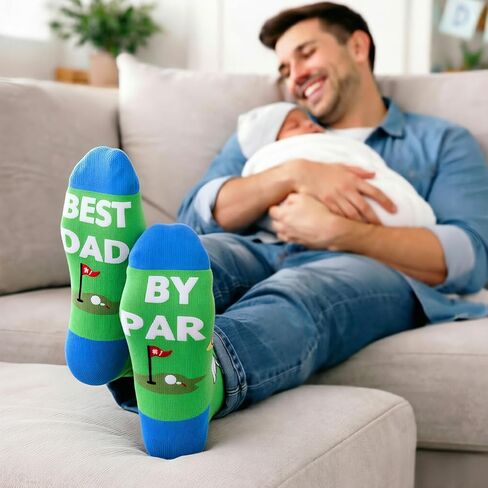 هدية عيد ميلاد الأب للأب، عاشق الجولف، الأب ليكون أفضل أب من Par Socks، جوارب جولف مضحكة، جوارب رياضية مبتكرة، هدايا فريدة للرجال، جوارب جولف مرحة للآباء، حشوات تخزين عيد الميلاد in Kuwait