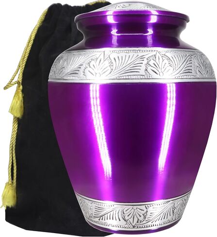 M MEILINXU Urns for Human Ashes Adult Man or Women, Cremation Urn for Ashes Adult Male or Female, Funeral Decorative for Burial, Black and Gold, Engraved Urns for Men - Large Full Size in Saudi Arabia