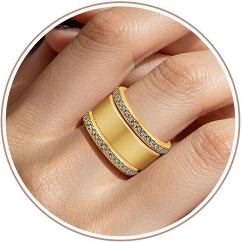 3-Pack Stacking Rings for Oura Ring Gen 4/Oura Ring Gen 3, 14K Gold Silver Plated Stackable Band Rings Cubic Zirconia Simulated Diamond Stack Statement Rings for Women Size 7-9 in Saudi Arabia