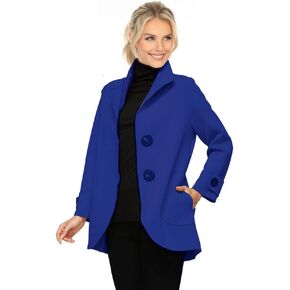 IC Collection Techno Knit Sculpted Button Jacket in Saudi Arabia